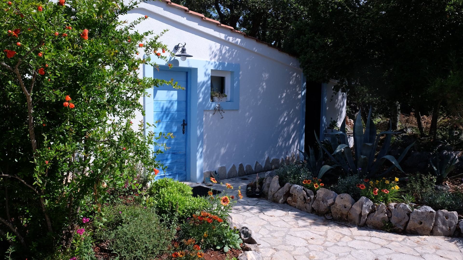 Lotus Cottage with its private garden terrace